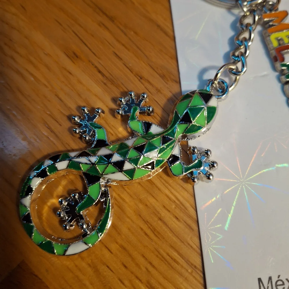 I love Melaque Lizard Key Chain NIP - Picture 4 of 4